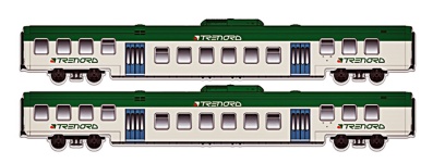 ACME 70086 - H0 - 2-tlg. Set Niederflur-Personenwagen Trenord, Ep. VI, FS - Set 2